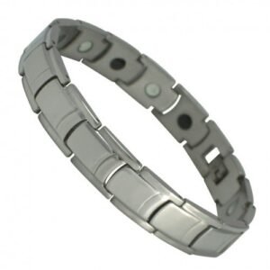 Men's Stainless Steel Plain Solid Magnetic Bracelet