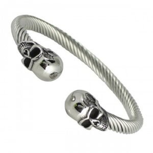 Men's Stainless Steel Skull Head Bracelet