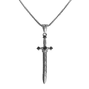 Stainless Steel Sword Pendant with Chain