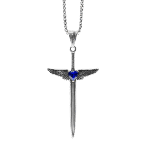 Stainless Steel Sword Pendant with Chain