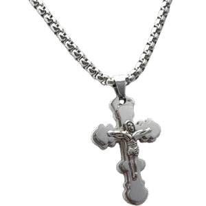 Stainless Steel Chain w/ Cross Pendant