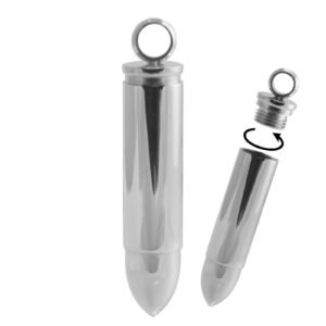 Stainless Steel Bullet Shaped Pendant