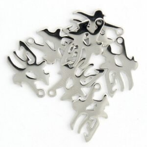 Silver Oriental Lettering Charms