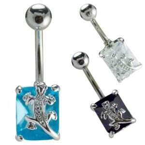 Stainless Steel Lizard Belly Ring