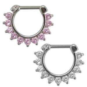 Stainless Steel with Jeweled surface in Pave Style