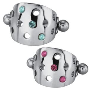Stainless Steel Tragus with CZ