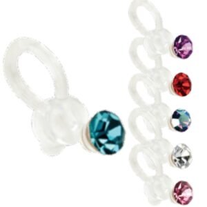 Polysafe No Piercing CZ Stone
