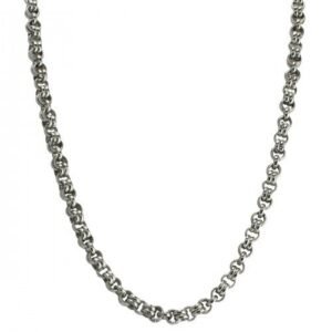 Stainless Steel Necklace With Multiple Circular Shaped Links