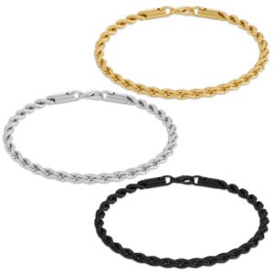Stainless Steel Rope Chain Bracelet