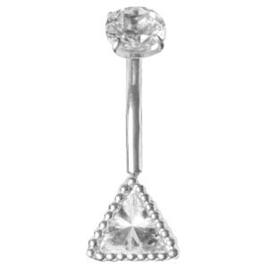 Surgical Steel Triangle Belly Ring