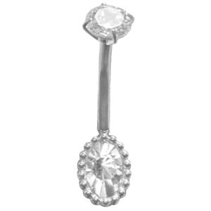 Surgical Steel Oval Belly Ring