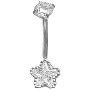 Surgical Steel Star Belly Ring
