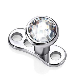 Dermal Anchor Bottom w/ Surgical Steel Jeweled Top