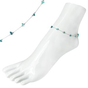 Stainless Steel Turquoise Stones Anklets