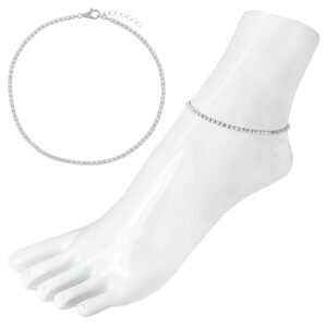 Stainless Steel Tennis Anklet