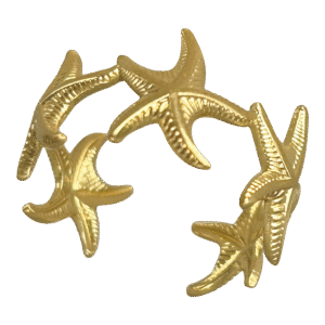 Adjustable Stainless Steel Starfishes Ring
