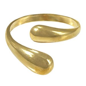 Adjustable Stainless Steel Droplet Hug Ring