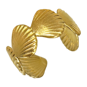 Adjustable Stainless Steel Large Shells Ring