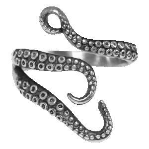 Stainless Steel Octopus Ring