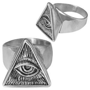 Stainless Steel Illuminati Eye Ring