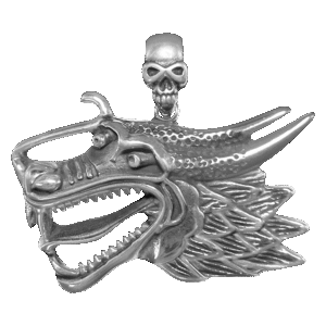 Stainless Steel Dragon Head Pendant