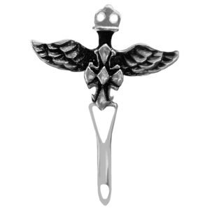 Stainless Steel Winged Sword Pendant
