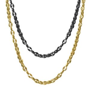 Stainless Steel Coffee Bean Chain Necklace